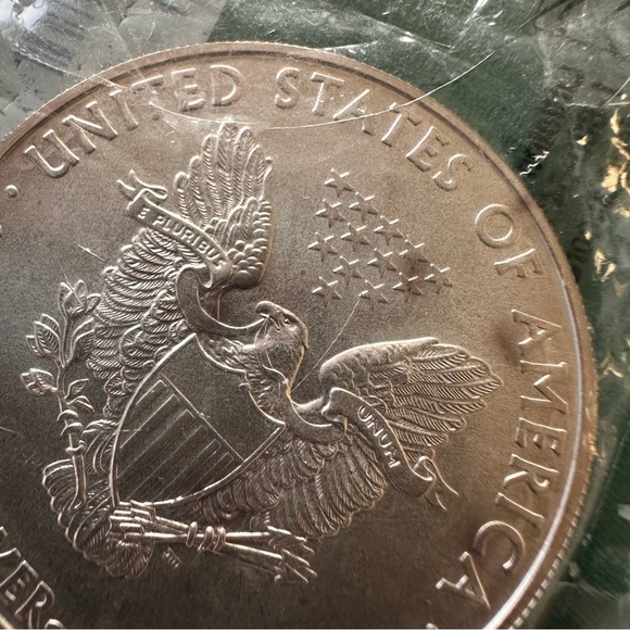 2009 American Silver Eagle $1 • 1 oz .999 Fine Silver • Uncirculated • Toned - Picture 6 of 11